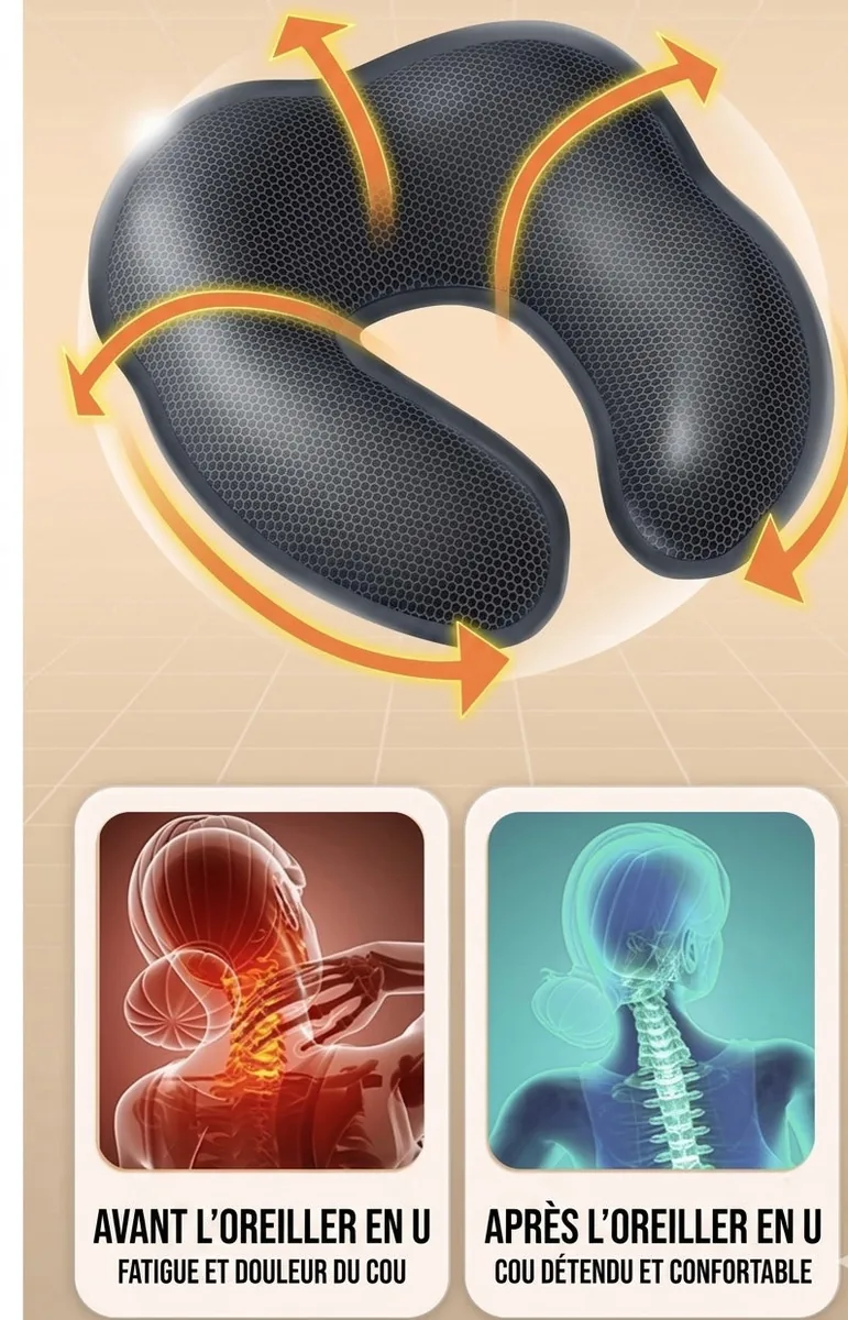 Design ergonomique soutien cervical