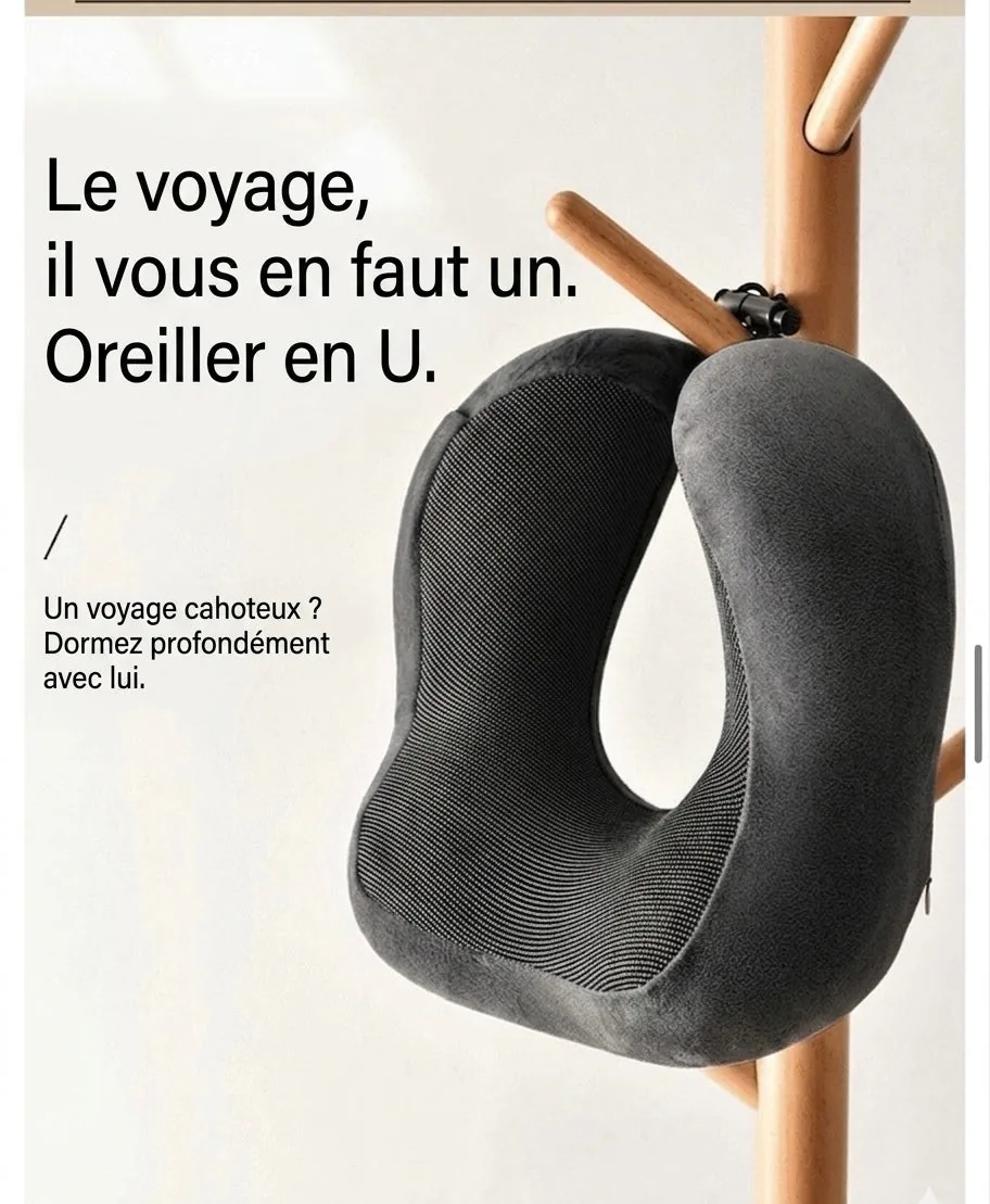 Coussin de voyage facile à suspendre et transporter